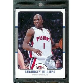 2006 07 Fleer # 49 Chauncey Billups Detroit Pistons Basketball Card Mint Condition In Protective Display Case ! 2006-07 Fleer # 49 Chauncey Billups Detroit Pistons Basketball Card - Mint Condition - In Protective Display Case !