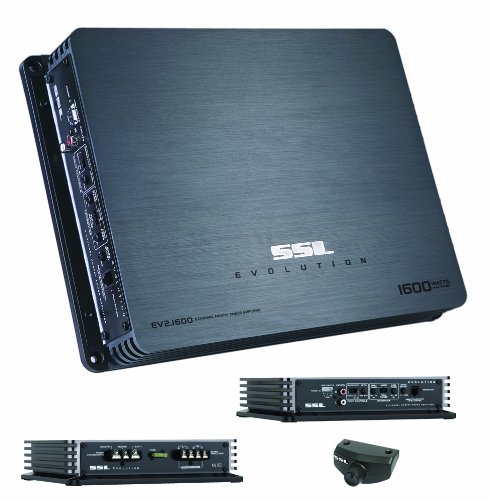 SSL EV2.1600 EVOLUTION 1600W, 2 Channel MOSFET Amplifier with Remote Subwoofer Level Control