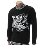 Mens Casual Crewneck Long Sleeve T shirt (DJ08)
