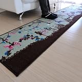 なかね家具 キッチンマット kay069 fan デザイナーズロングマット グリーン 50×240