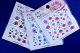 Roses Nail Art Water Slide Tattoo Decal - 3 pack with Bonus