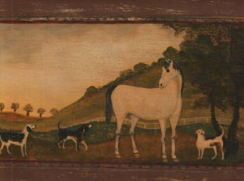 Equine Leisure - Vintage Pre-pasted Wallpaper Border