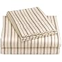 Regency Collection 310-Thread-Count Maxine Stripe Full Sheet Set, Burgundy