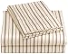 Regency 310 Thread-Count Maxine Stripe Queen Sheet Set, Burgundy