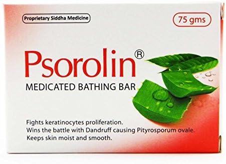 Psorolin Medicated Bathing Bar Effective Cleanser and a Good Emollient - 75gm by Psorolin