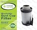 Eureka DCF-10 & DCF-14 Washable & Reusable Filters; Compare With Eureka Part #62731, 62396