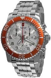 Stainless Steel Maverick II Chronograph Silver Tone Dial