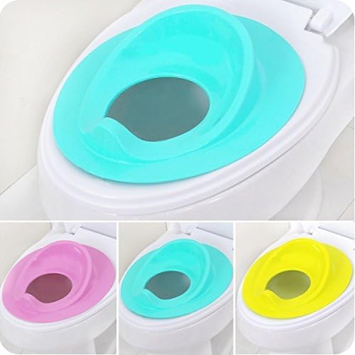 New Portable Child Baby Folding Small Toilet Baby Auxiliary Potty Toilet Seats Basin Seat Sits Color: Purple