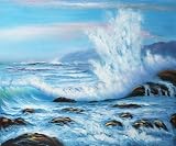Art Reproduction Oil Painting - Seascapes: Forceful Winds - Classic 20 X 24 - Hand Painted Canvas Art