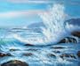 Art Reproduction Oil Painting - Seascapes: Forceful Winds - Classic 20" X 24" - Hand Painted Canvas Art