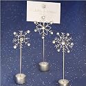 SNOWFLAKE DESIGN PLACE CARD HOLDER FAVORS, Quantity of 30 pc,