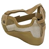 Matrix Iron Face Carbon Steel Striker Gen2 Metal Mesh Lower Half Mask - Desert Tan
