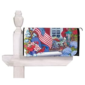 "Patriotic Perch-Birds" Magnetic Mailbox Cover