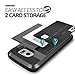 Galaxy S6 Edge Case Anuck Galaxy S6 Edge Wallet case Anti Scratch Heavy Duty Card Pocket Dual Layer Shockproof Soft Rubber Bumper S Hybrid Protective Card Case for Samsung Galaxy S6 Edge Gray