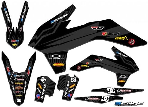Senge Graphics 2009-2015 KTM SX 50 Mayhem Black Graphics Kit