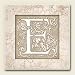 Kitchen & Housewares : AbsorbaStone Coaster set~ Monogram Initial E ~ 4 Tile Drink Coasters ~ code 572C