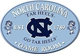 North Carolina UNC Wooden Pub Style Bar Sign