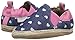 Robeez Girls' Heart Mania Slip-On, Grey, 6-12 Months M US Infant