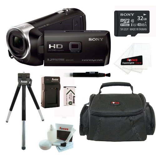 Sony-HDRPJ275B-8GB-Full-HD-60p-Camcorder-w-builtin-Projector--Sony-MicroSD-32GB--Accessory-Kit