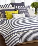 DKNY Riviera Pick Stitch Full Queen Quilt, Azure