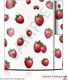 Sony PS3 Skin Strawberries on White