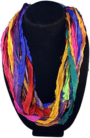 Fabric Scarf/Necklace - Multi-Colored