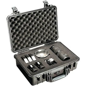 AWM Pelican 1500-004-110 Case With Padded Divider (Model 1500; Dim: 16.75L X 11.18W X 6.12H) - Camera & Camcorder Equipment & Accessories