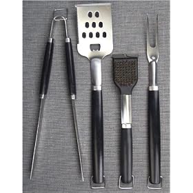Charcoal Companion 4 Piece Barbecue Tool Set CC 1005 by Charcoal Companion
