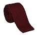 Secdtie Men Wine Red Fashion Jacquard Silk Tie Best Mens Necktie Gift for BF Dad
