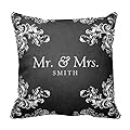Carl Bing Beautiful Elegant Wedding Vintage Swirls 2 Black Pillow Case