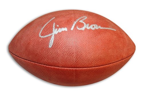 Jim Brown Autographed/Hand Signed NFL Football