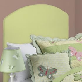 EE Headboard Arch Top Full Headboard Juvenile Slipcover Cotton Twill light green by EE Headboard