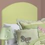 EE Headboard Arch Top Full Headboard Juvenile Slipcover Cotton Twill light green
