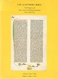 The Gutenberg Bible: The Property of the General Theological Seminary, New York City