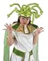 Medusa Hat Shiny Green Lame Snakes 3370