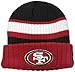 NFL San Francisco 49ers New Era Rib Start Cuff Beanie, One Size, Red