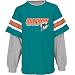 Sporting Goods : Reebok Miami Dolphins Youth Long Sleeve Layered TC/Grey T-Shirt