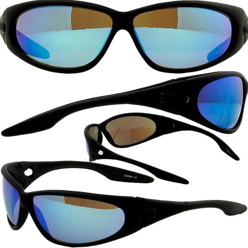 Killer GT Blue Mirror Titanium Oxide Coated Lenses Sunglasses Motorcycle 