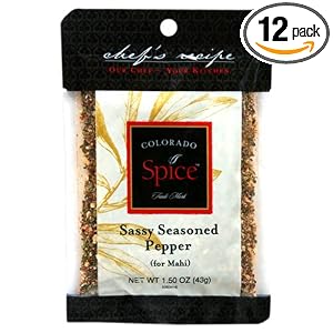 Colorado Spice Company, Seafood Spice, Sassy Seasoned Pepper for Mahi, 1.5-Ounce Packet... by Colorado Spice