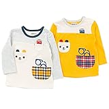Piccolo(ピッコロ) 長袖Tシャツ (70～90cm) キムラタンの子供服 (34305-163) カラシ 80