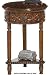 Round Anywhere Table Wood-top 24"sq Antique Oak