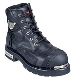Mens HARLEY-DAVIDSON Steel Toe STEALTH Boots Casual Work BLACK (Size Run 7 - 13 M) SPR-SUM... by Harley Davidson