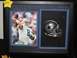 Troy Aikman Signed Autographed Dallas Cowboys Mini Helmet with Custom Made Shadowbox Authentic Certified Coa and Hologram