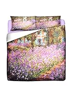 Tele d'autore by MANIFATTURE COTONIERE Edredón Monet- Il Giardino Dell'Artista (Lila)