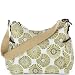 OiOi Baby Floral Disc Hobo Diaper Bag, Green