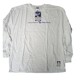 Tennesse Titans Serpentine Long Sleeve (White) T-Shirt by Reebok