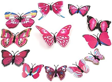 Basiclove 3D Butterfly Removable PVC Wall Sticker?Home Decor Art Decal