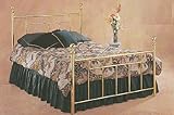 Chelsea Polished Brass Queen Complete Bed