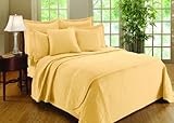 Williamsburg William and Mary Matelasse King Coverlet, Buttercup