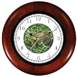 Bullfrog or Bull Frog (Adapted from photo by Carl D. Howe) (JP6) Wooden Wall Clock by WatchBuddy Timepieces (Cherry Wood Frame)